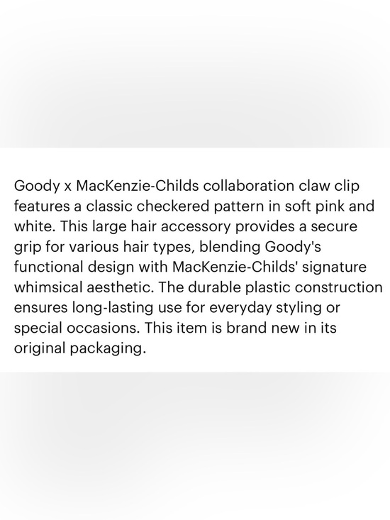 Goody + Mackenzie Child’s Iconic Large Hair Clip main image 4